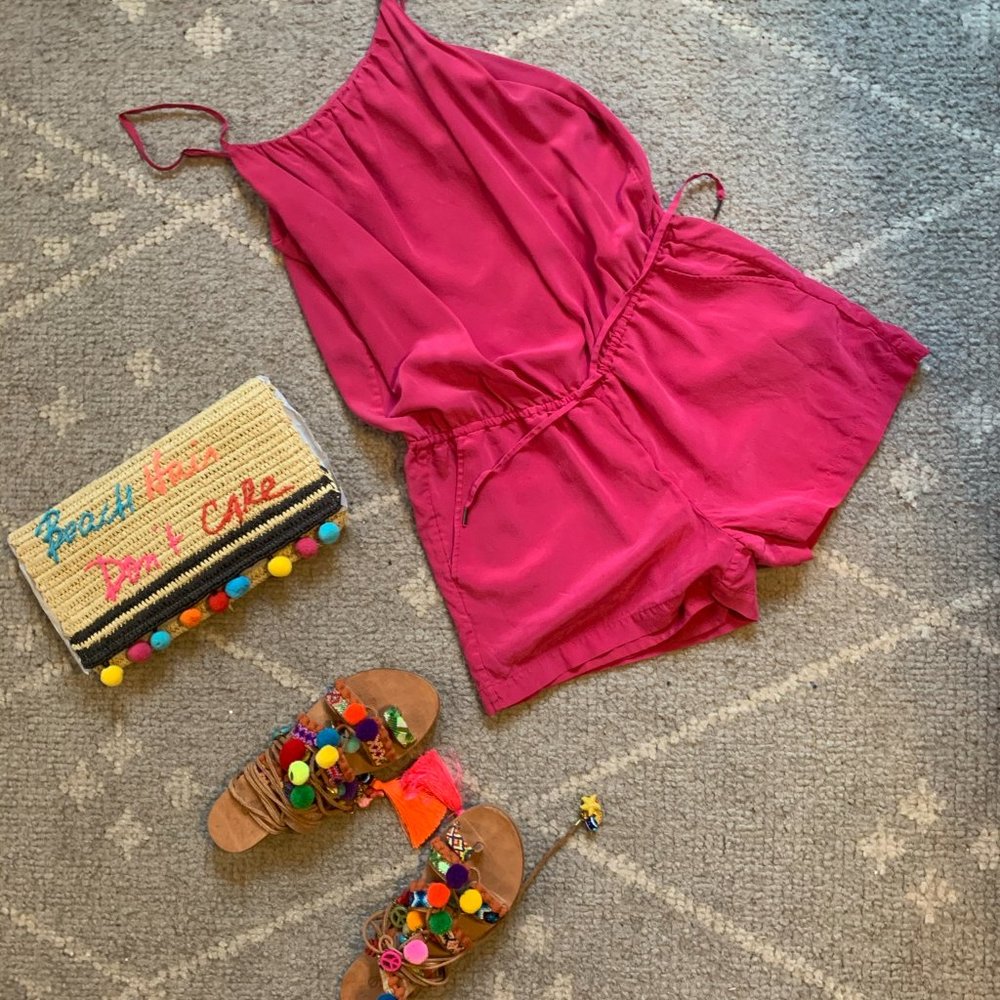 Joie S Hot Pink Romper